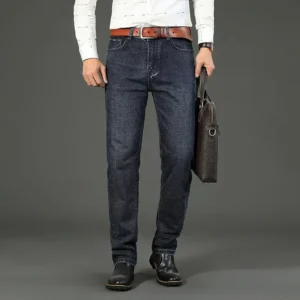 Wthinlee новые деловые мужские стрейчевые джинсовые брюки с Алиэкспресс